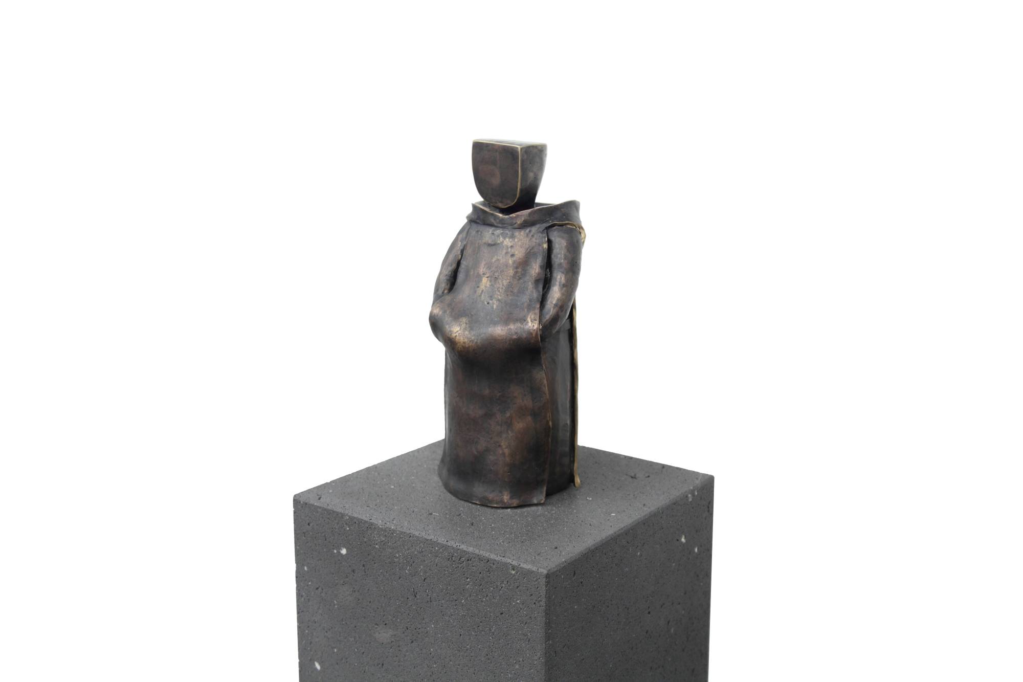 Benediktiner 4 Serie KörperHaltungen III 2021 Bronze 38 x  15 x  14 cm